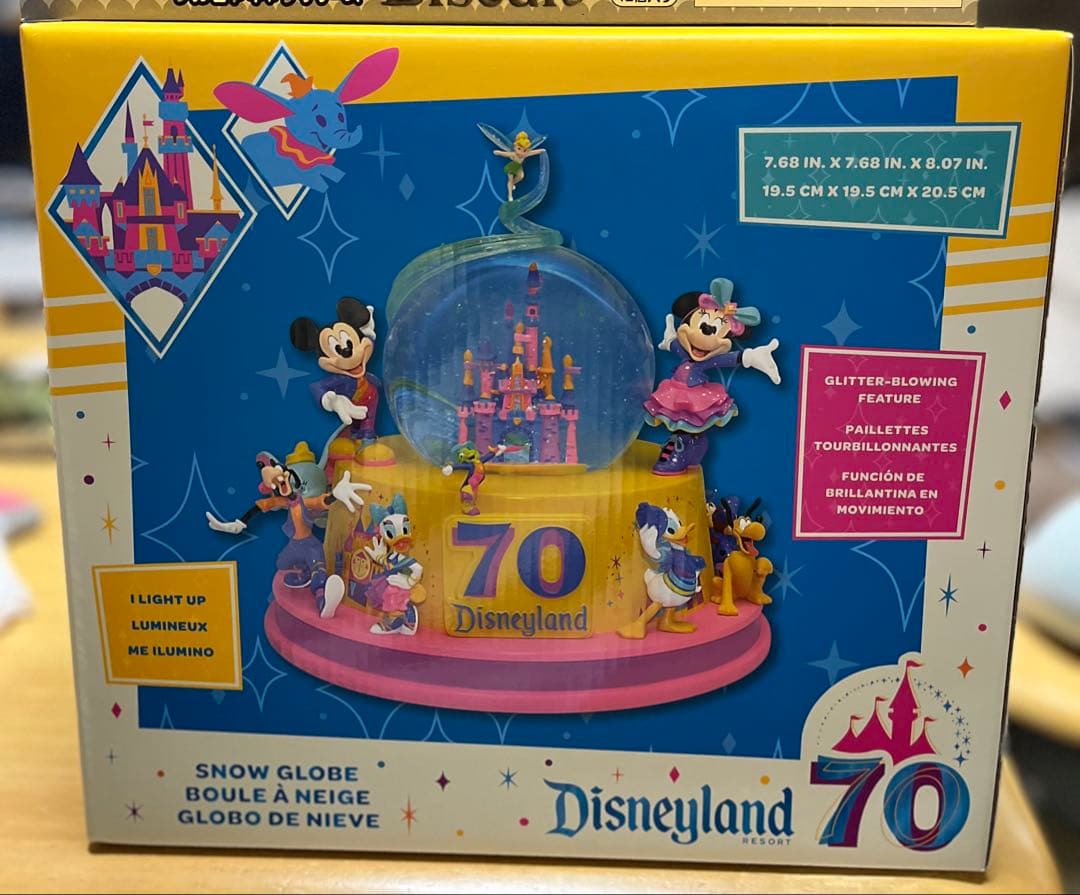 ディズニーキャラクター スノードーム ミュージック＆ライトアップ 70