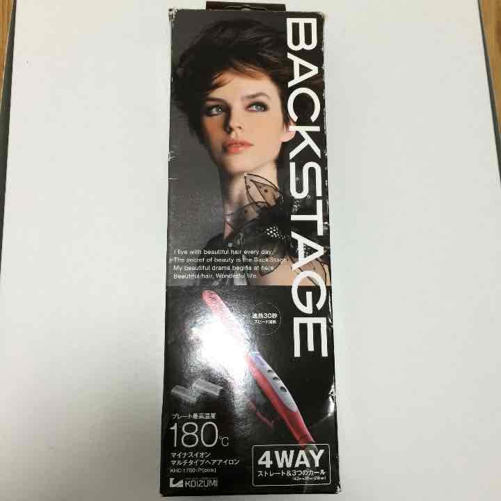 値下げ！￥2800【新品！未使用！】マイナスイオンマルチタイプヘアアイロン