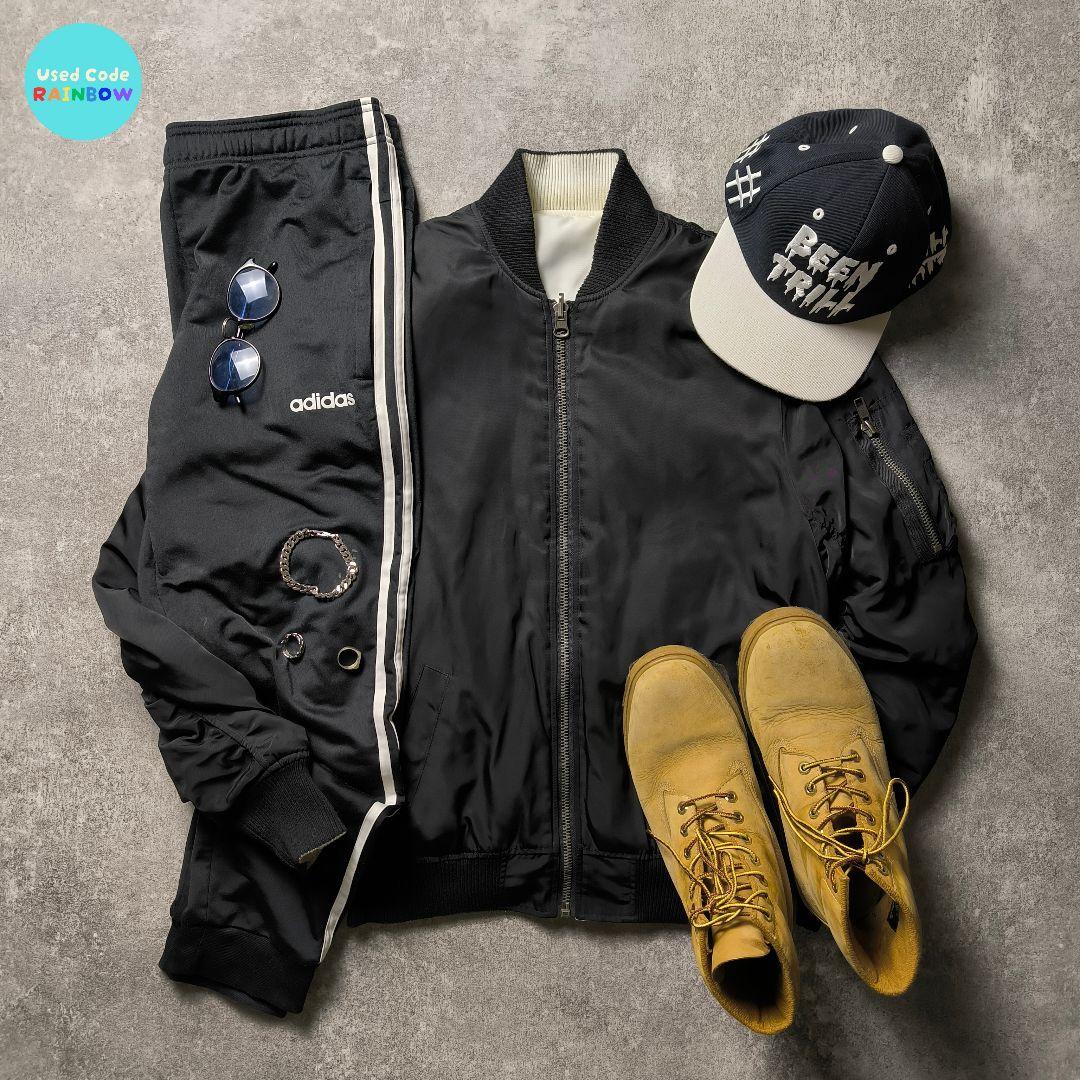 モノトーンストリートコーデC-boy Style【No.272】adidas