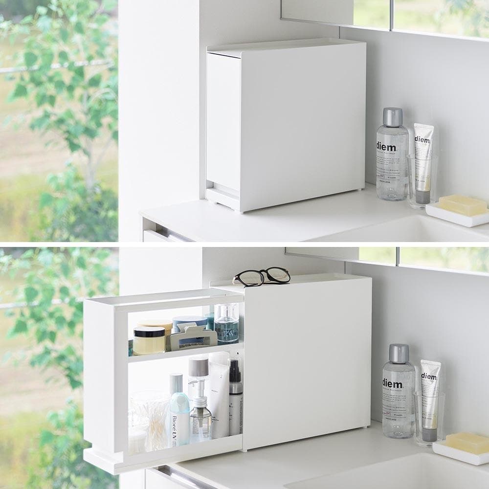 ＊ 調味料ラック 隠せる引き出し収納 タワー tower 山崎実業 1428