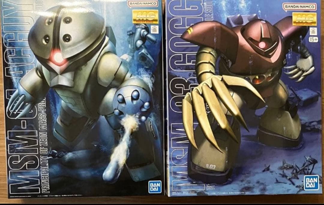 MG ゴッグ アッガイ　ガンプラ　ガンダム 水泳部 MG ゴッグ ズゴック アッガイ｜takachapelさんのガンプラ作品