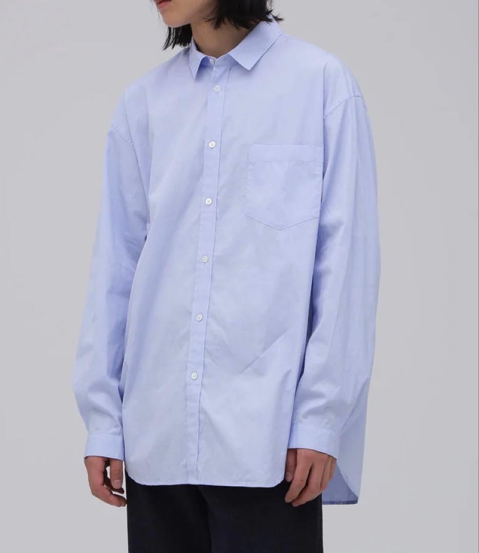 [ATON/エイトン]GIZA BROAD WASHED SHIRT 6size