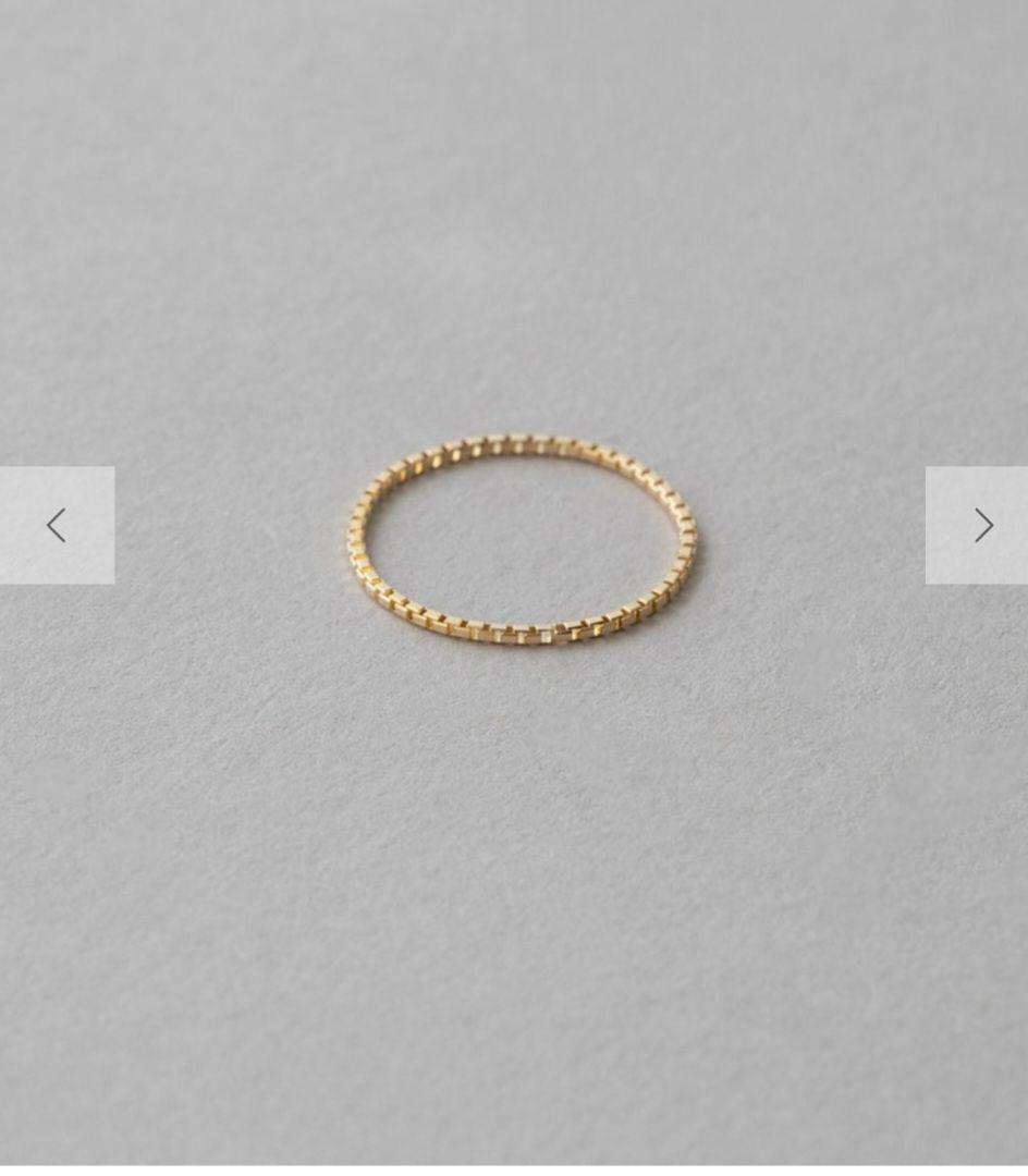 新品未使用 ete[レイヤード] K10YG ベネチアンチェーン リング5号