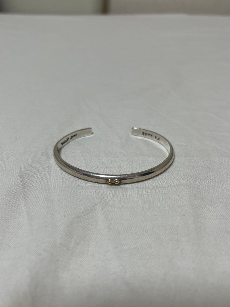 WAKAN SILVER SMITH BN-011 K18マーク付き甲丸バングル