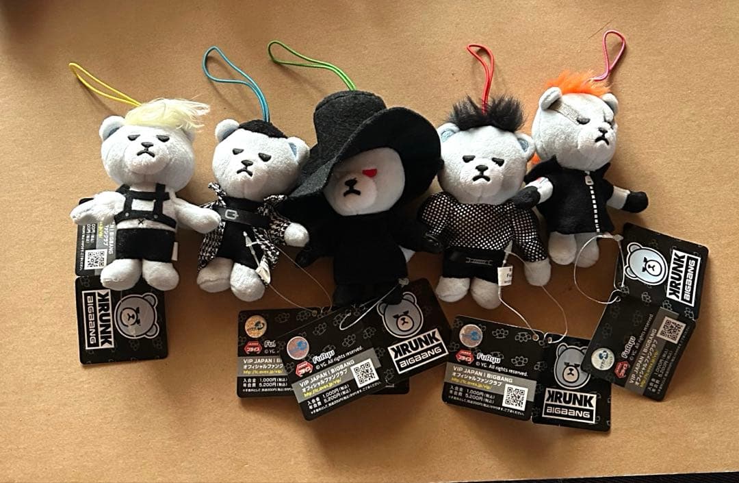 ♡ KRUNK BIGBANG ストラップ　5種セット　未使用　ビックバン