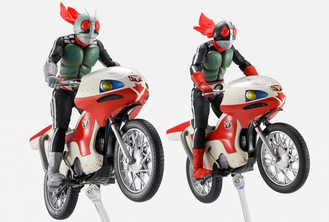 S.H.Figuarts真骨彫製法　仮面ライダー新2号+サイクロン号セット S.H.Figuarts（真骨彫製法）」仮面ライダー新1号＆新2号が〝栄光の昭和