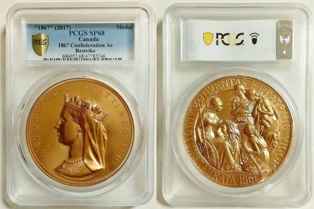 2017年 カナダ ウナとライオン 10オンス 銅メダル PCGS SP68