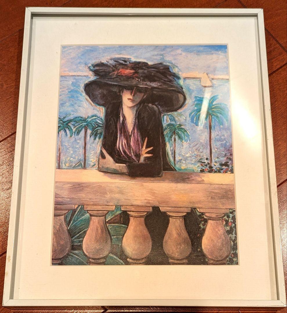 カシニョール　絵画　女性　サインなし　絵画額　ジャン・ピエール・カシニョール