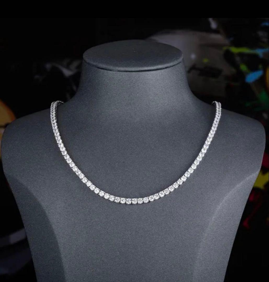 モアサナイト　テニスチェーン　40cm