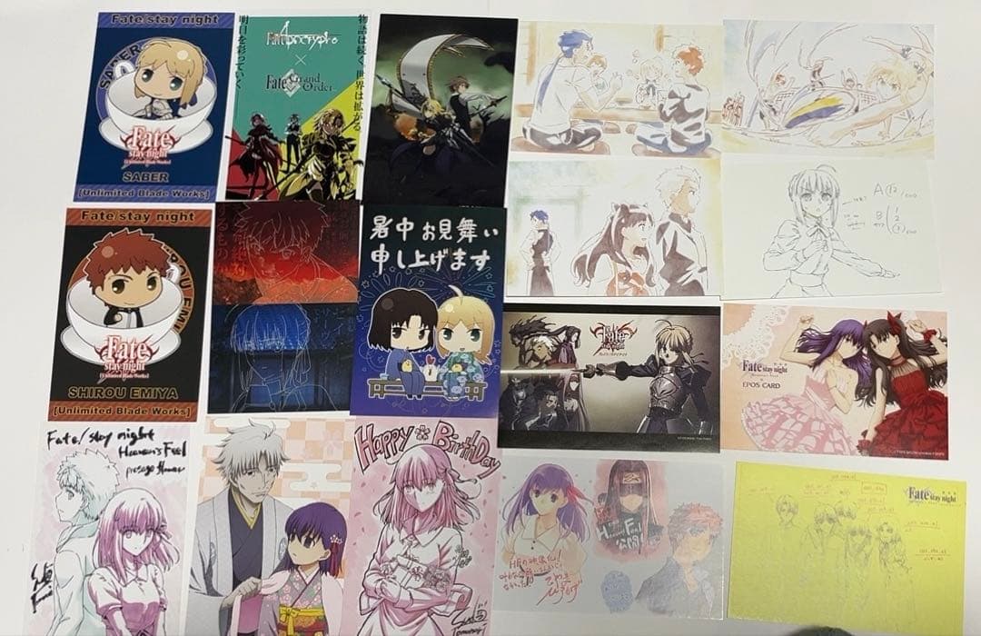 Fate fgo 非売品ポスカ多数　空の境界　間桐桜　realta nua
