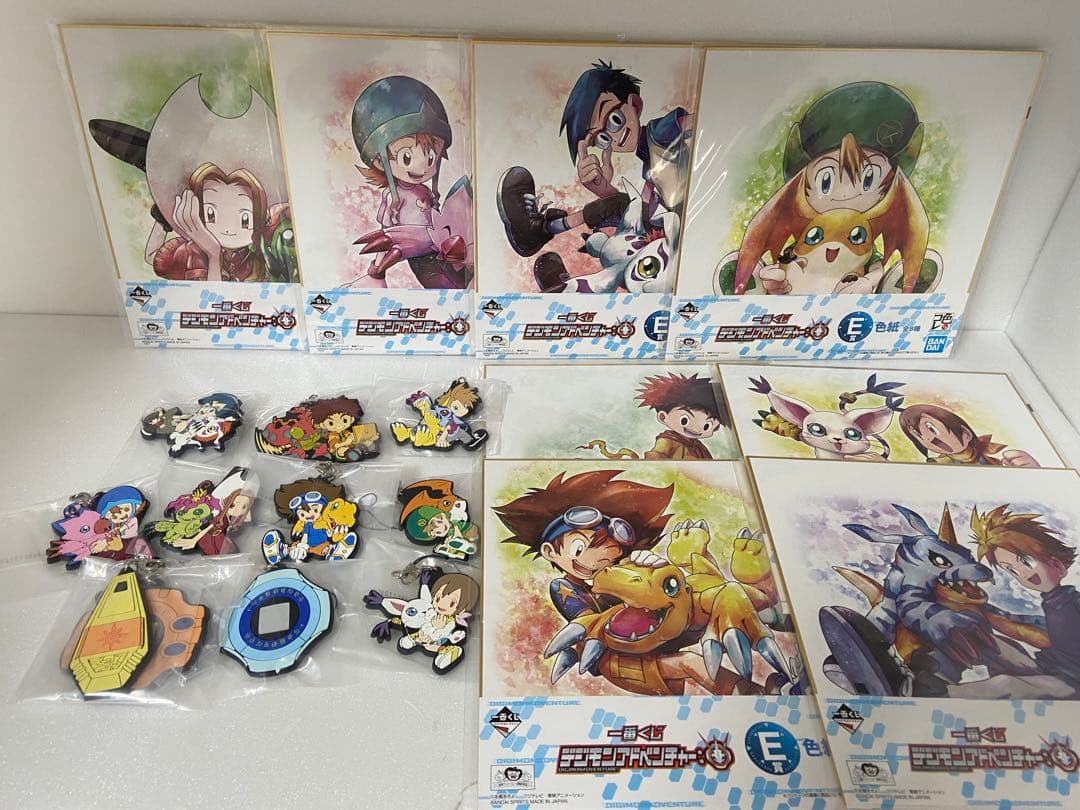 デジモン ラバーストラップ全10種 色紙全8種 コンプセット デジヴァイス