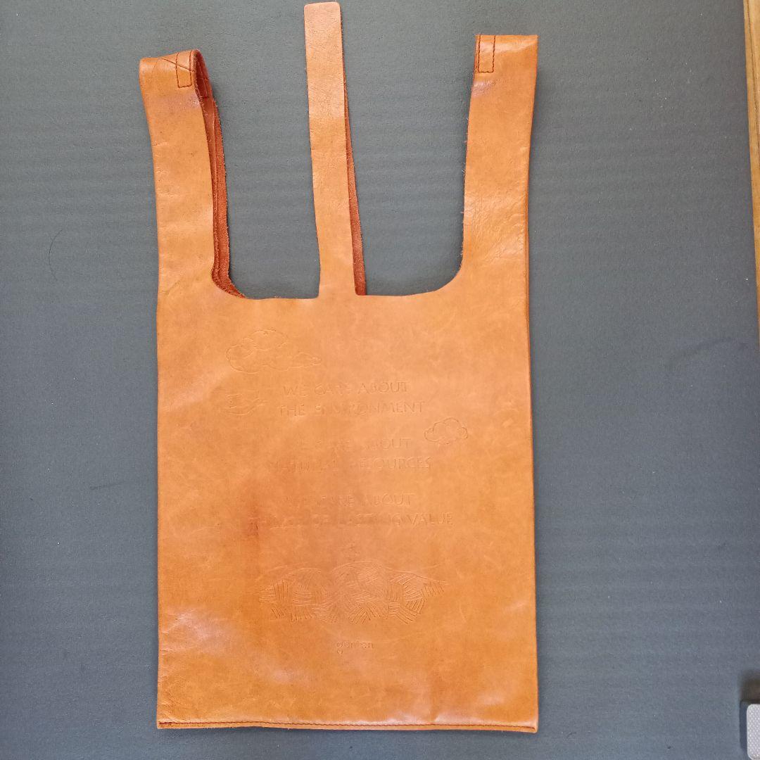 genten エコバッグ型レザーバッグ