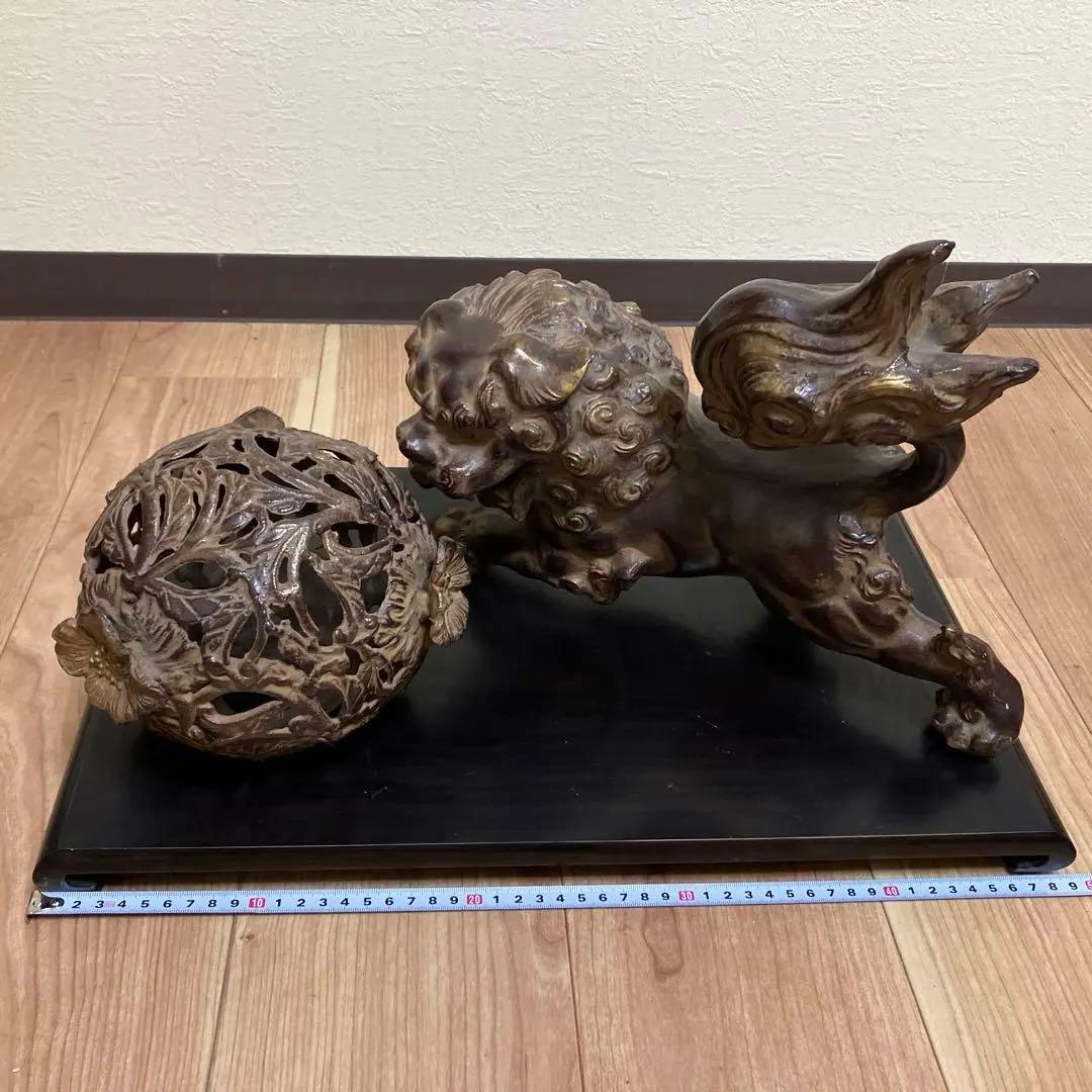 獅子　古物　古美術　美術品　骨董品　置物