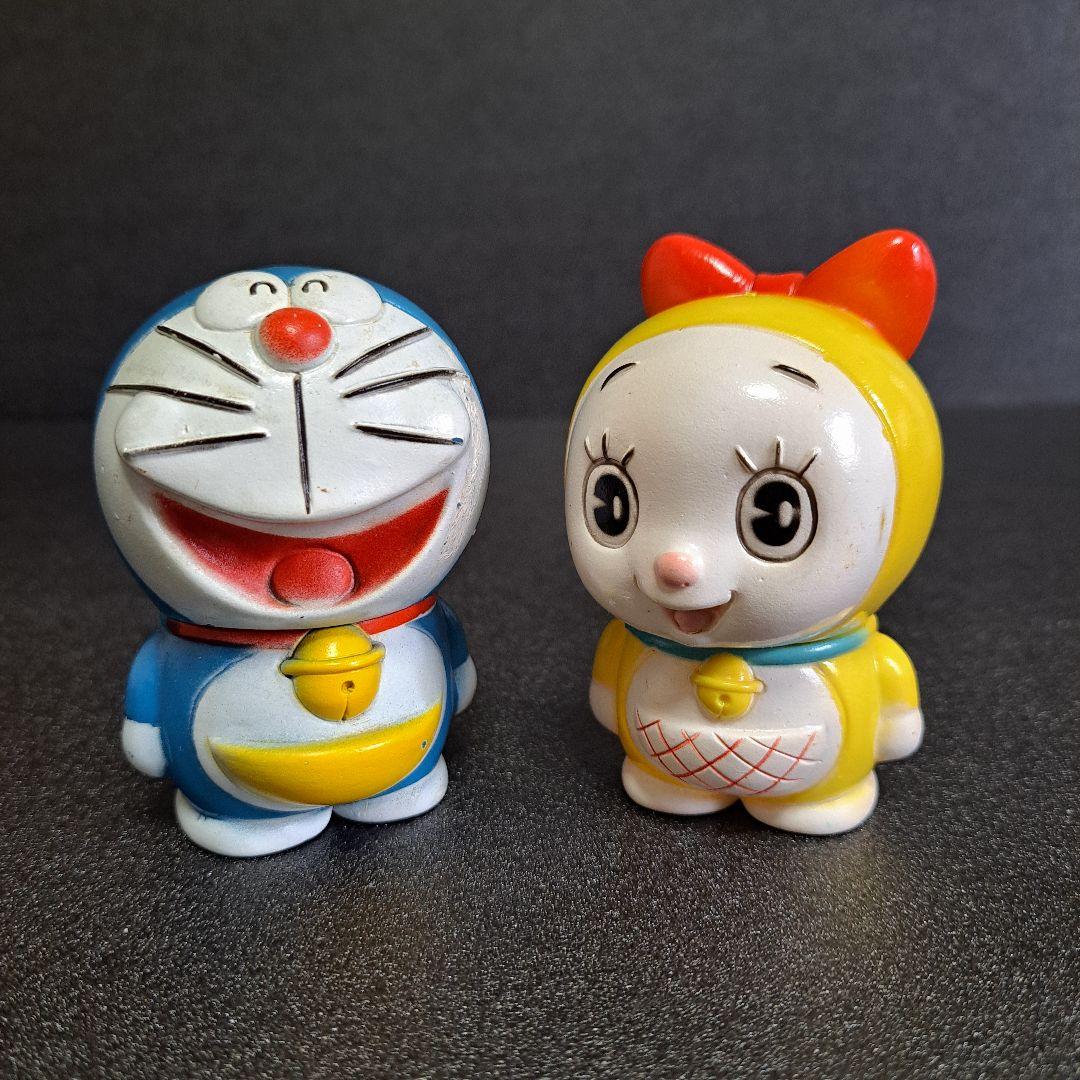 共和銀行 ドラえもん ドラミちゃん ソフビ貯金箱 人形昭和レトロ 昭和