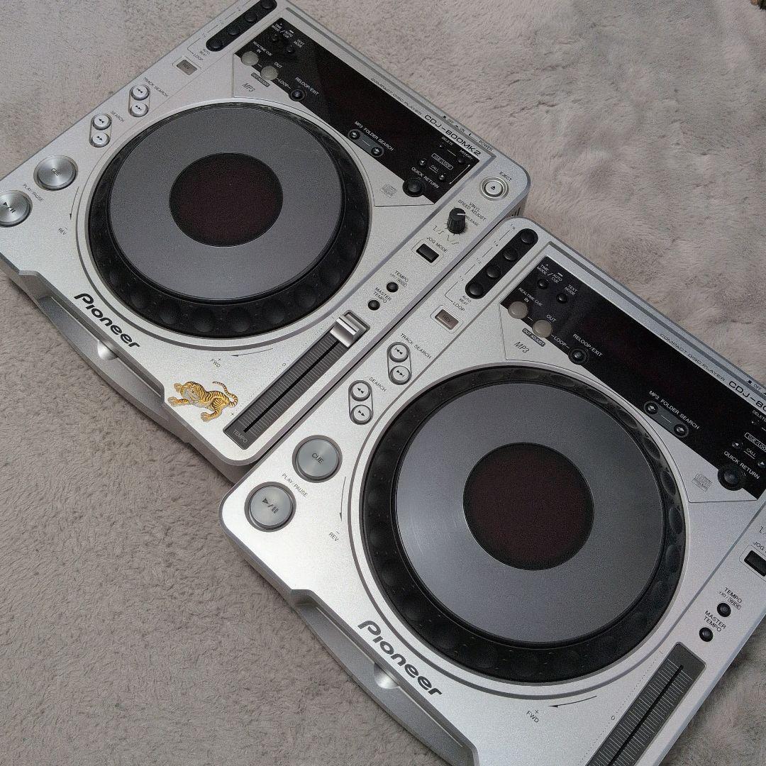 Pioneer CDJ-800 MK2 2台セット 動作品 状態良好 Pioneer CDJ-800MK2 Pair Silver Digital DJ Media Player Set Tested