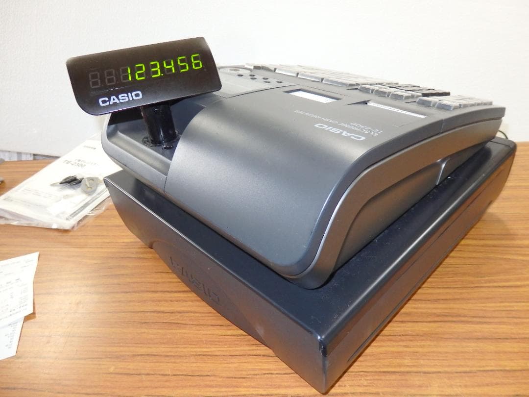 8020 設定無料 TE-2300 レジスター 15部門 軽減税率対応 - メルカリ
