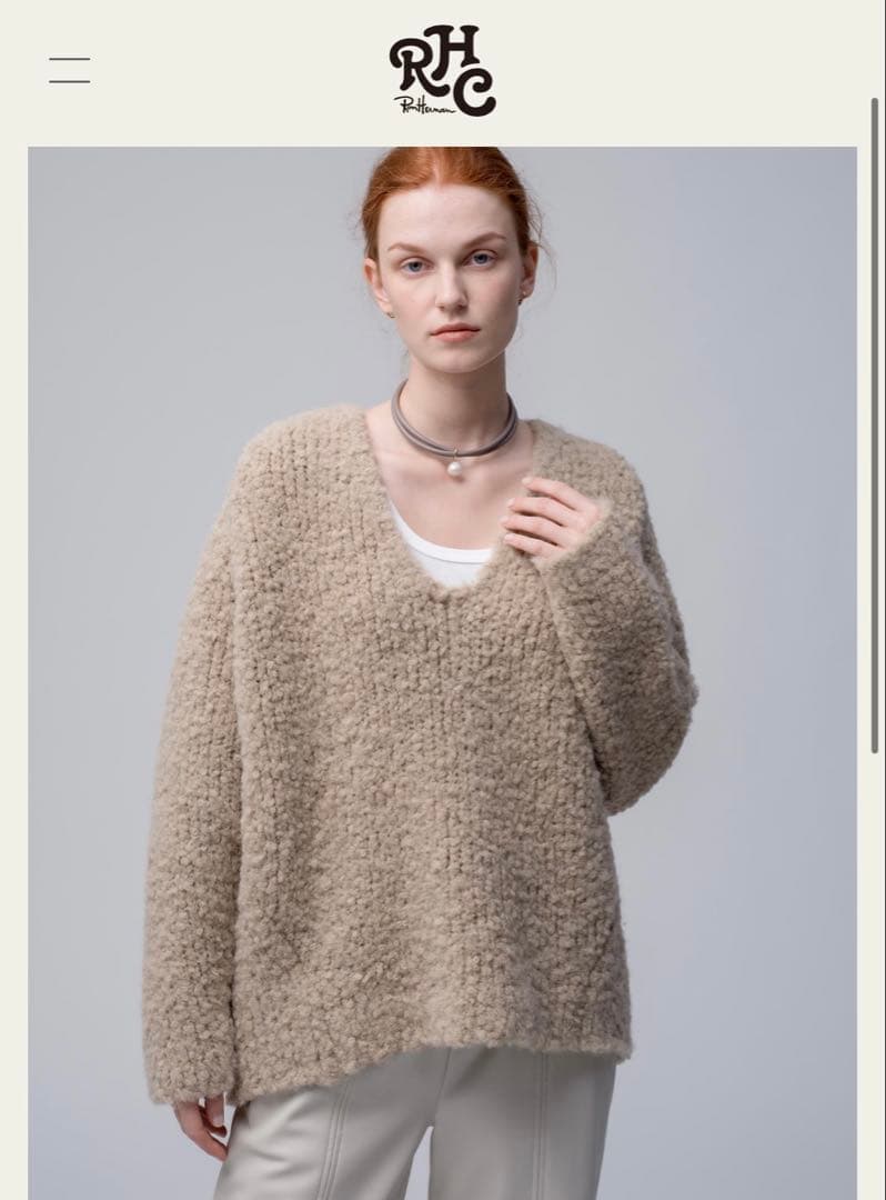 RHC ロンハーマン　アルパカウールプルオーバー