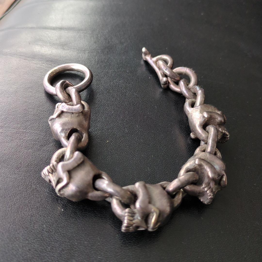 THIRTEEN DESIGNS　スカルブレスレット