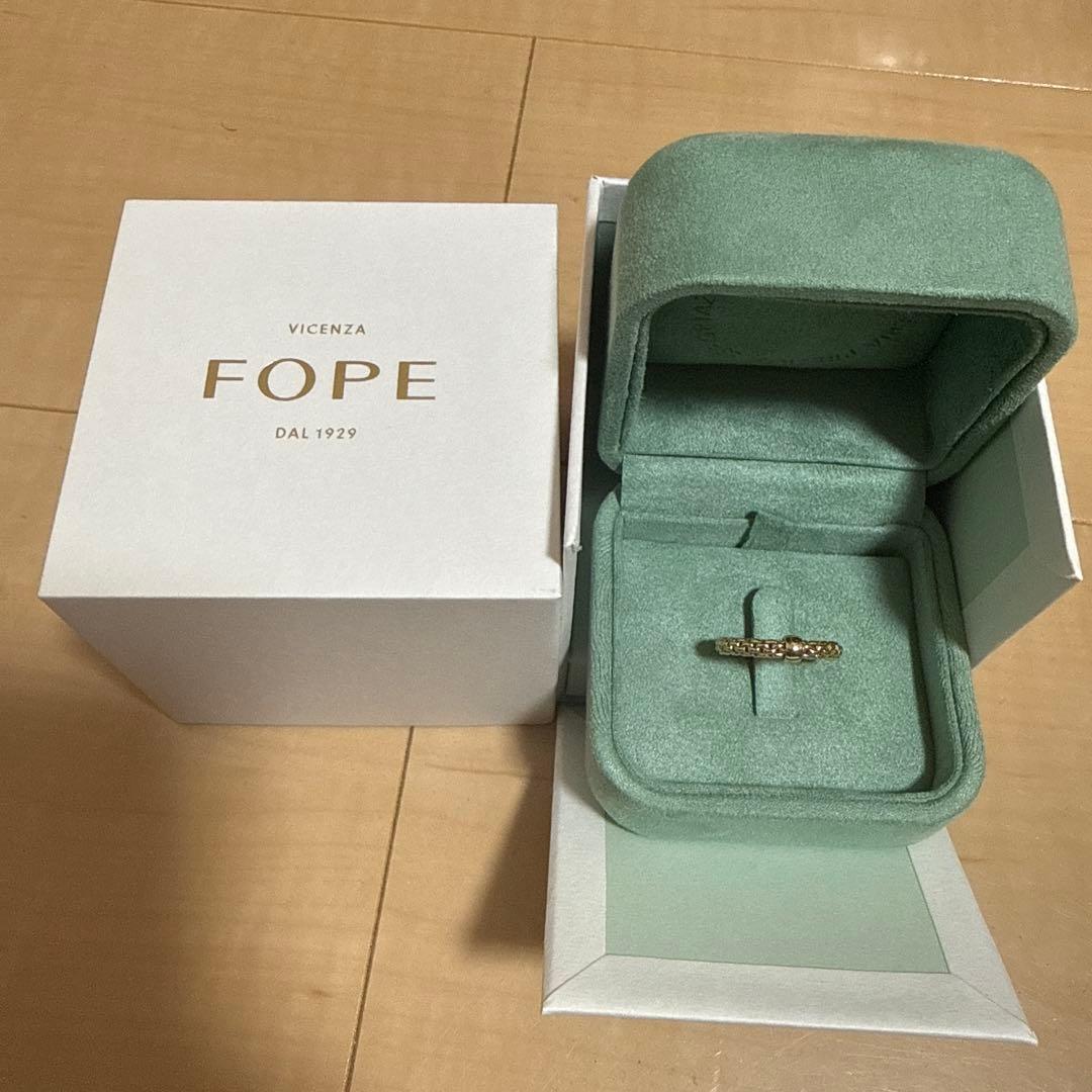 FOPE リング K18イエローゴールド 編み込みデザイン