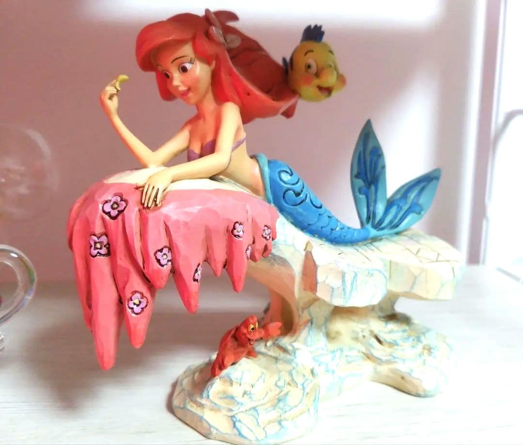 美品アリエルフィギュア置物ディズニーラプンツェルミニー限定ベルアリスミニチュア
