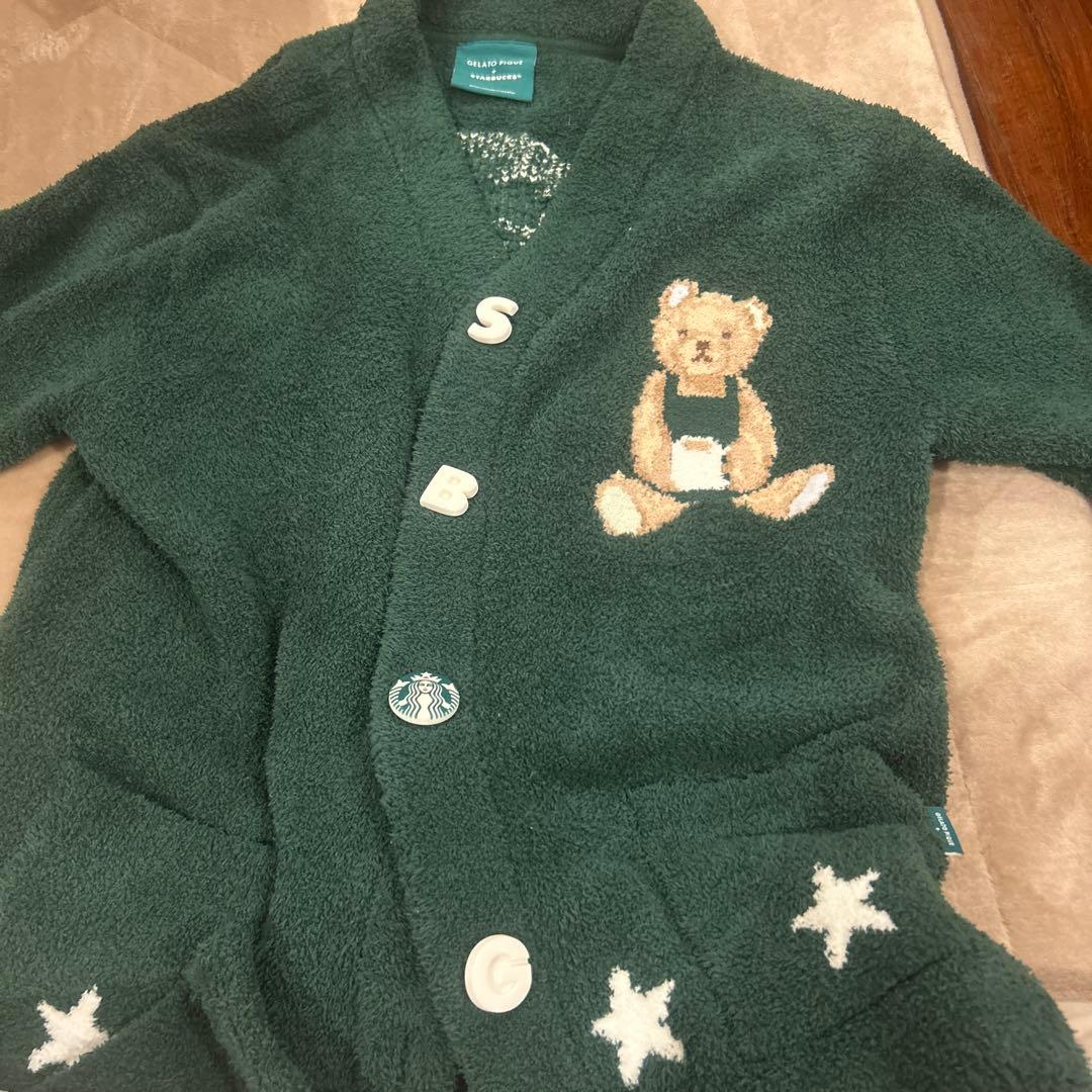 新品　ジェラートピケ　スタバコラボ　カーディガン