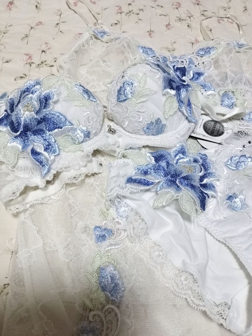 ほ*ぷ様 サルート迎賓の薔薇C70ブラジャー ショーツM キャミソールM 3点セ salute(サルート)店舗限定プレステージ 迎賓の薔薇キャミソール 希少なLL