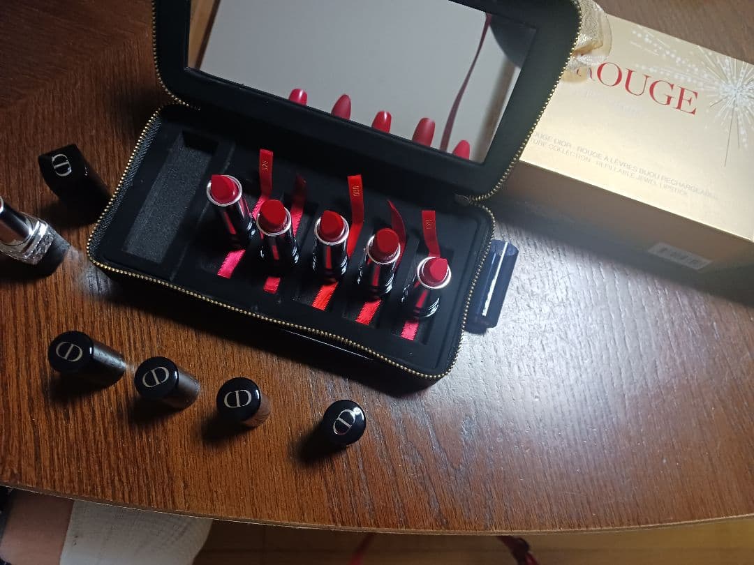 新品 Dior 口紅セット 6本 ミラー付きケース