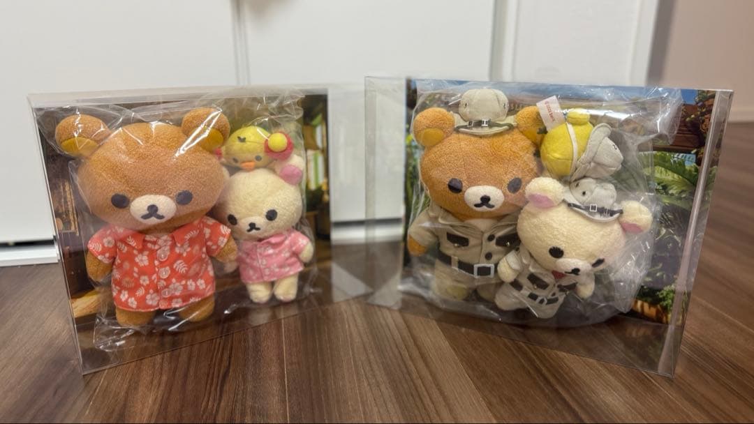 【新品】リラックマとカオルさん　リラックマと遊園地　ぬいぐるみセット