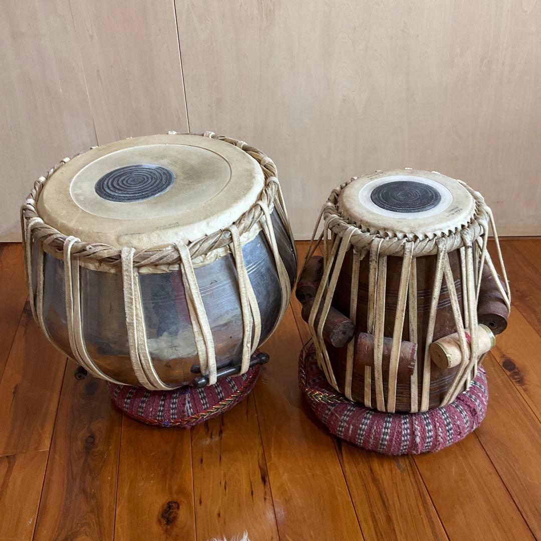 タブラ 大・小セット　インド民族楽器