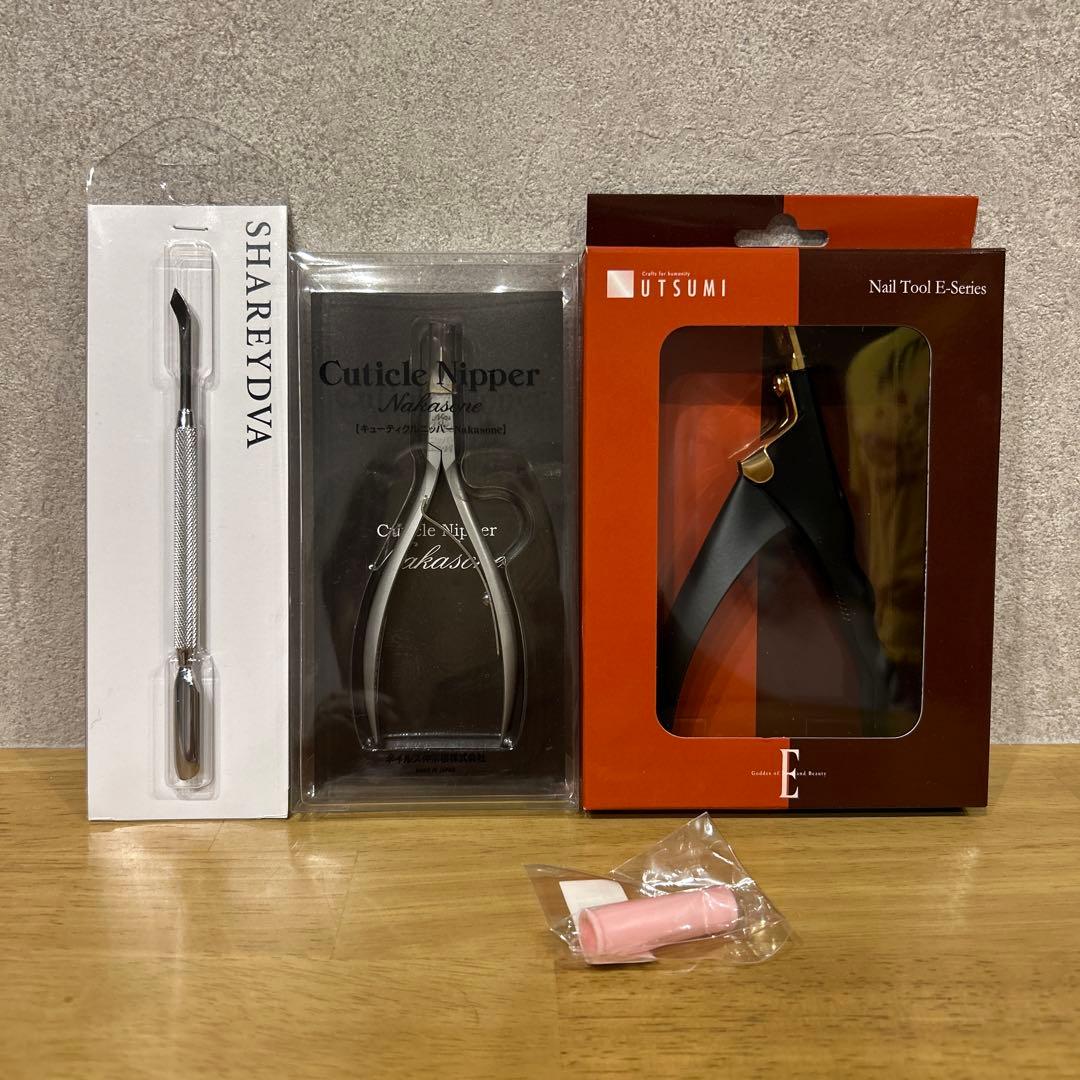 SHAREYDA カッター & UTSUMI キューティクルニッパー セット Amazon | キューティクルニッパー キット 4点セット キューティクル