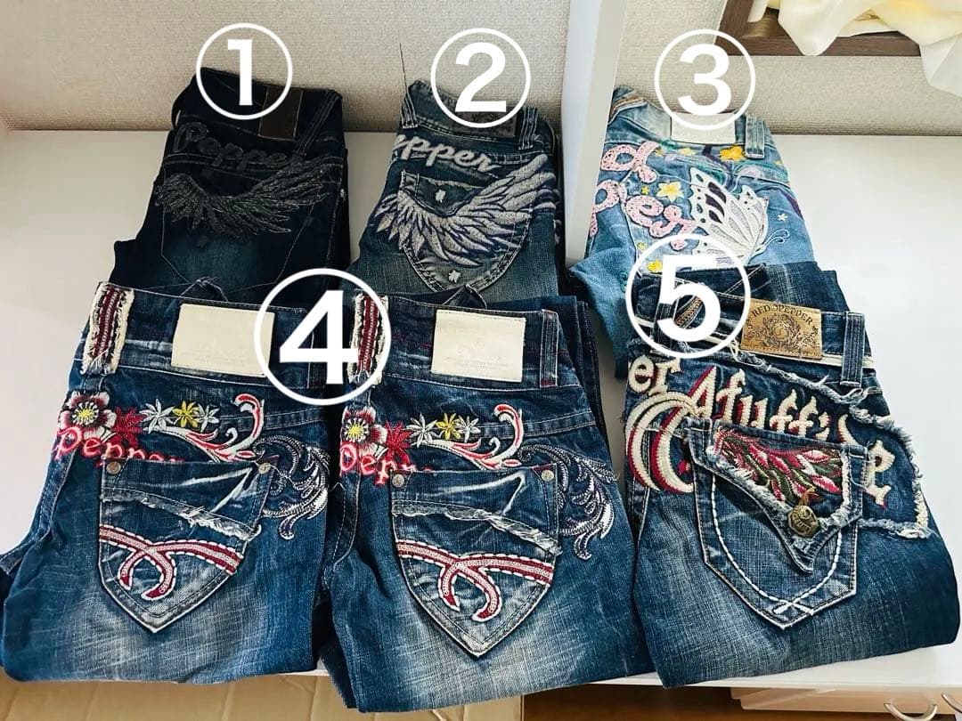 REDPEPPER レッドペーパー レディース デニム6点まとめ売り サイズ24