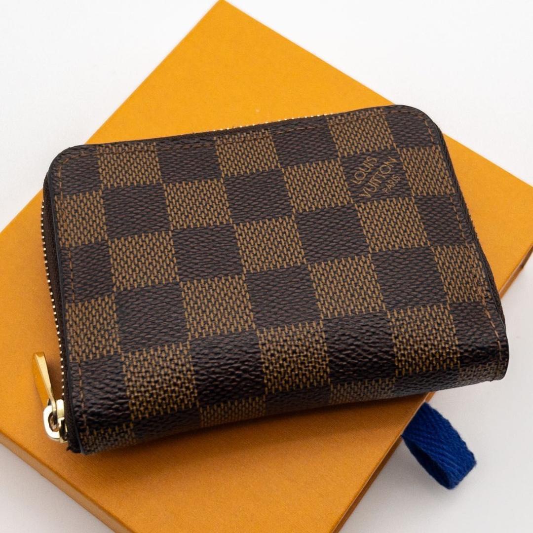 【SALE】ルイヴィトン　ジッピーパース　ダミエエベヌ　小銭入れ　茶
