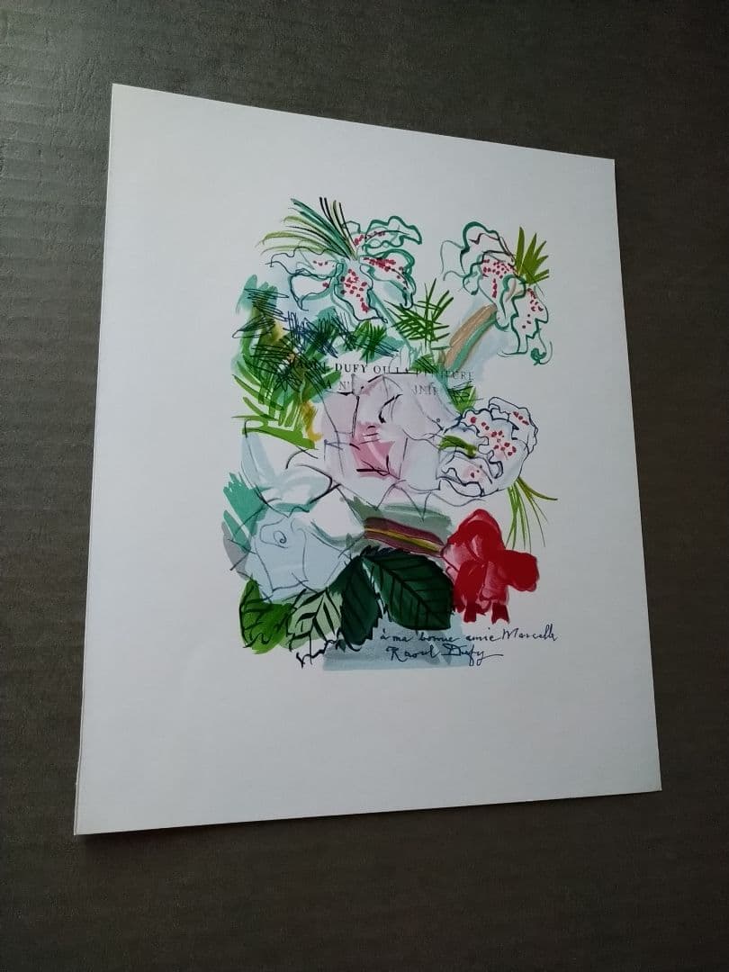 ＡaBzラウル・デュフィのリトグラフ 「Flower」本物保証 ラウル・デュフィ 「野の花」 | | アトリエ・ブランカ