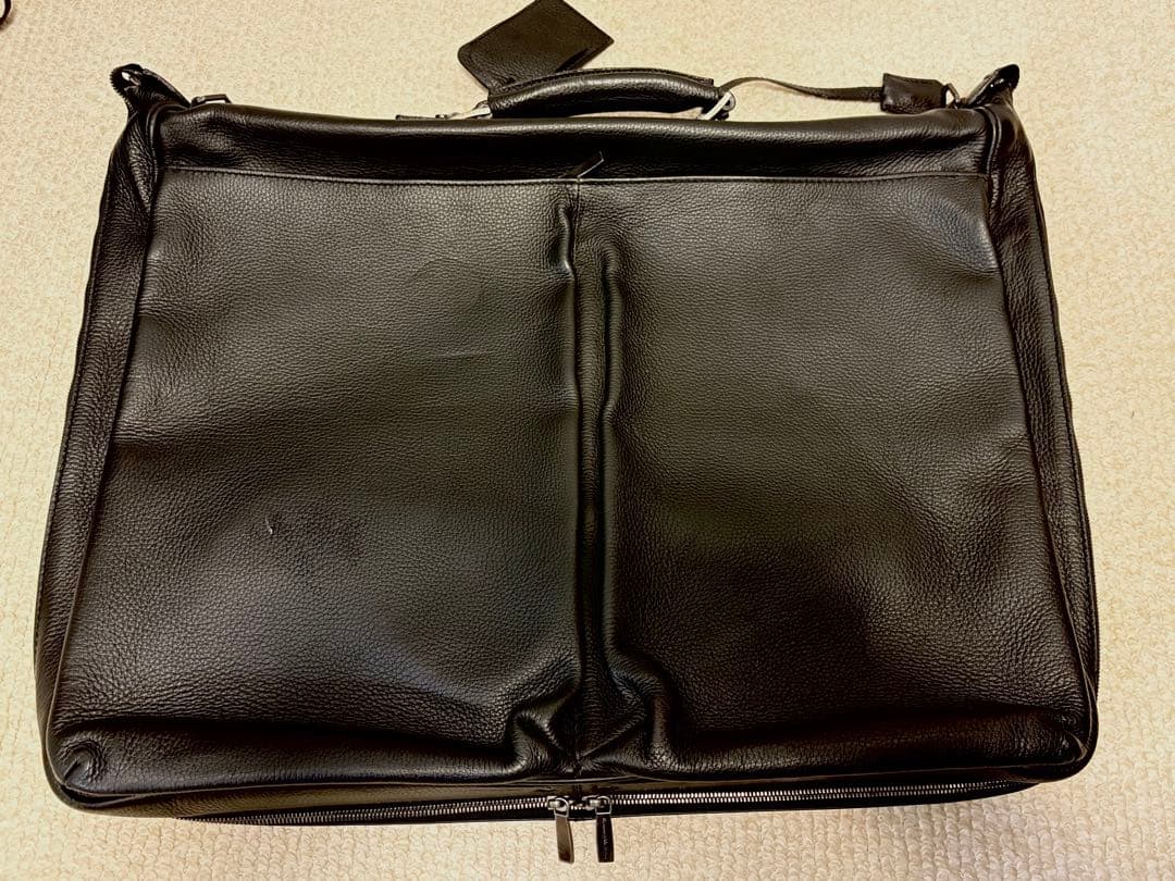 Ermenegildo Zegna ブラックガーメントバッグ ace.／エース デュラムーブ 68135 ガーメントバッグ(01：ブラック