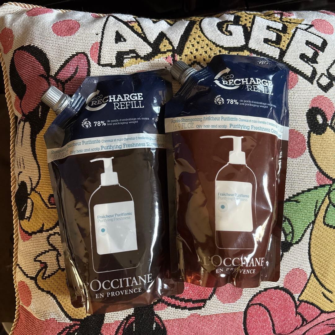 L'OCCITANE ピュアフレッシュシャンプー、コンディショナーセット ピュアフレッシュ コンボ シャンプー＆コンディショナー セット 本体