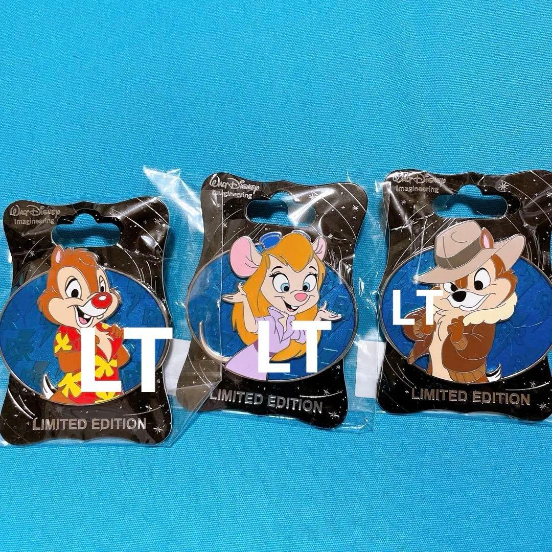 WDI ディズニー　ピンバッジ　レスキューレンジャー　チップ　デール　ガジェット ディズニーストア レスキューレンジャー チップ デール ガジェット 缶