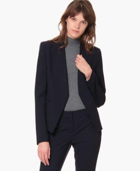 美品✨ノーカラー セットアップ パンツ LANAIスーツ ブラック 00