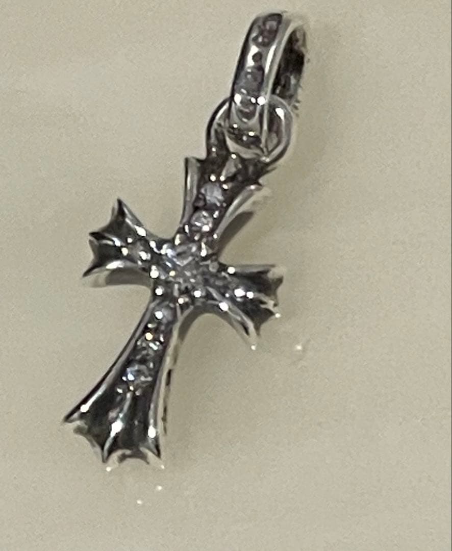 新品 原本 Chrome Hearts ベビーファット パヴェダイヤ チャーム