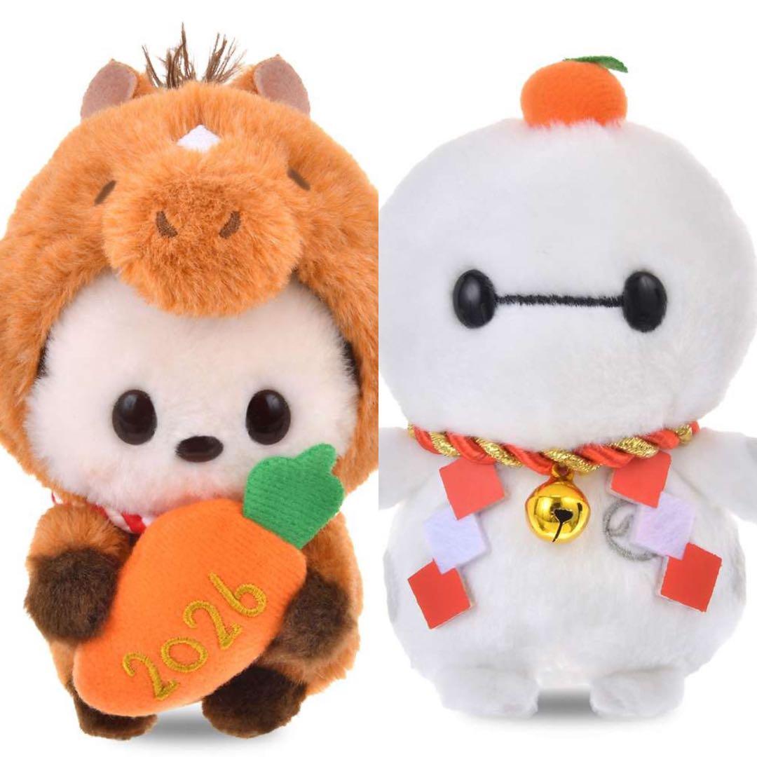 新品 ディズニー ミッキー&ベイマックス うるぽちゃちゃん2点セット