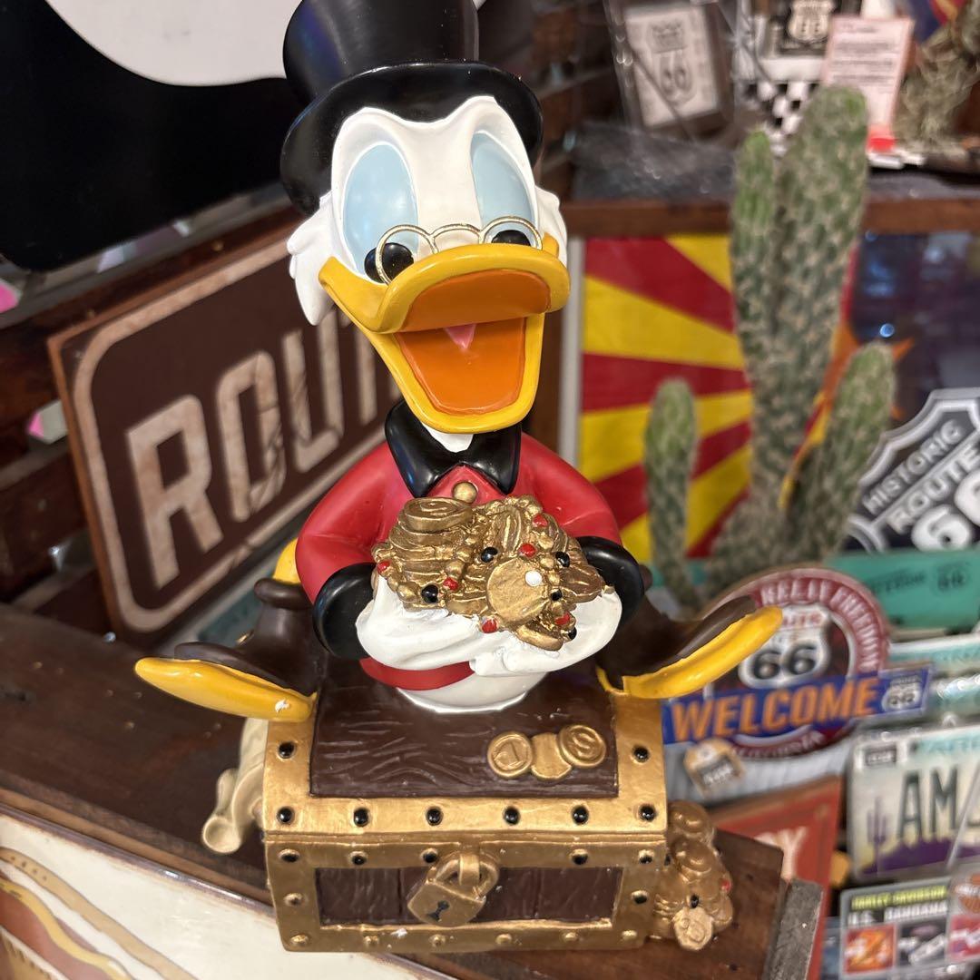 ディズニー　スクルージ・マクダック レジン製　フィギュア　デッドストック　箱付