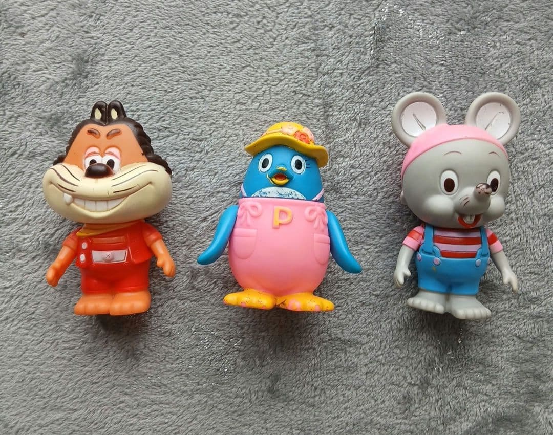 昭和レトロ】にこにこぷん じゃじゃまる ぴっころ ぽろり ソフビ人形