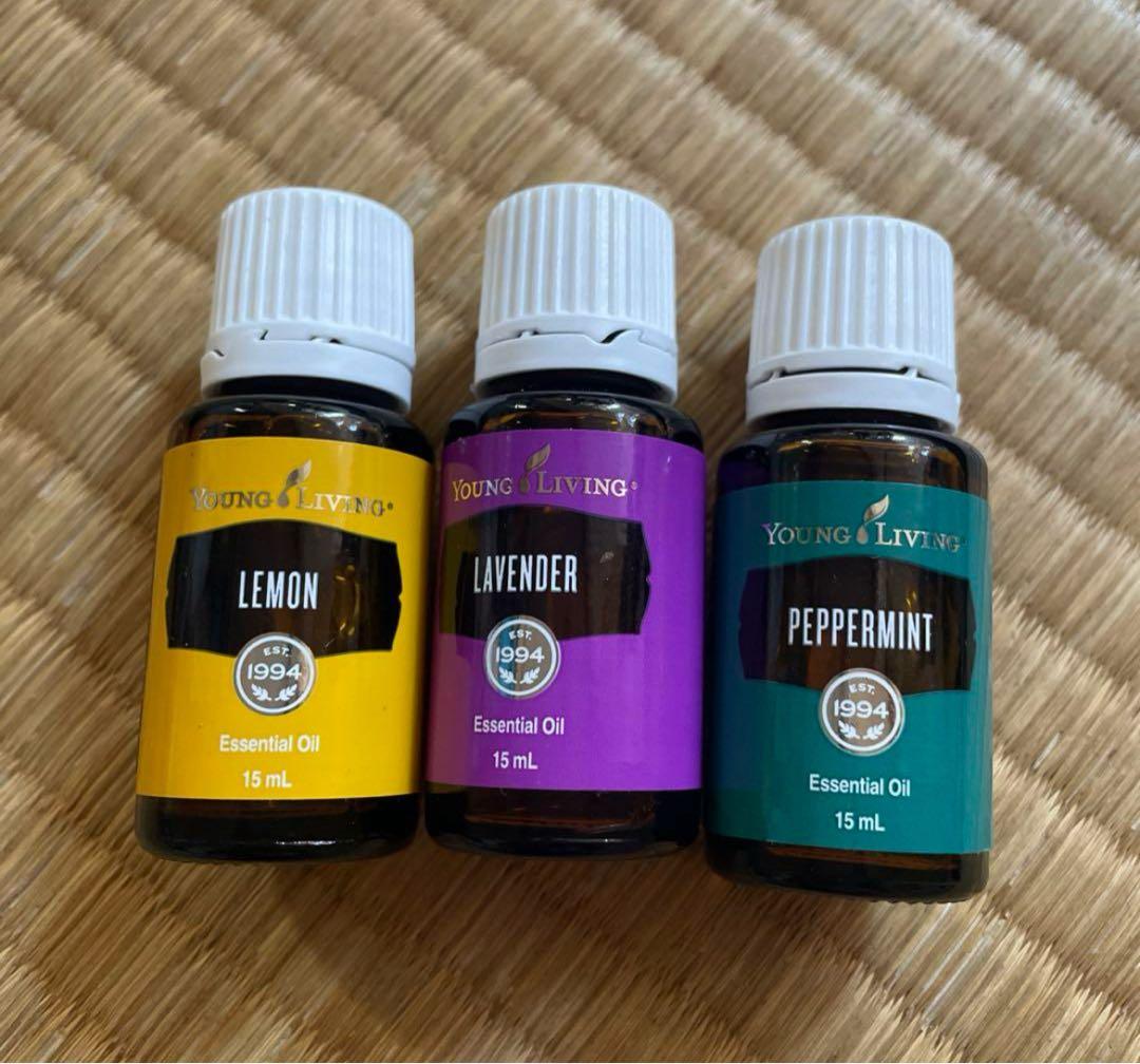 Young Living ヤングリヴィング ラベンダー　レモン　ペパーミント