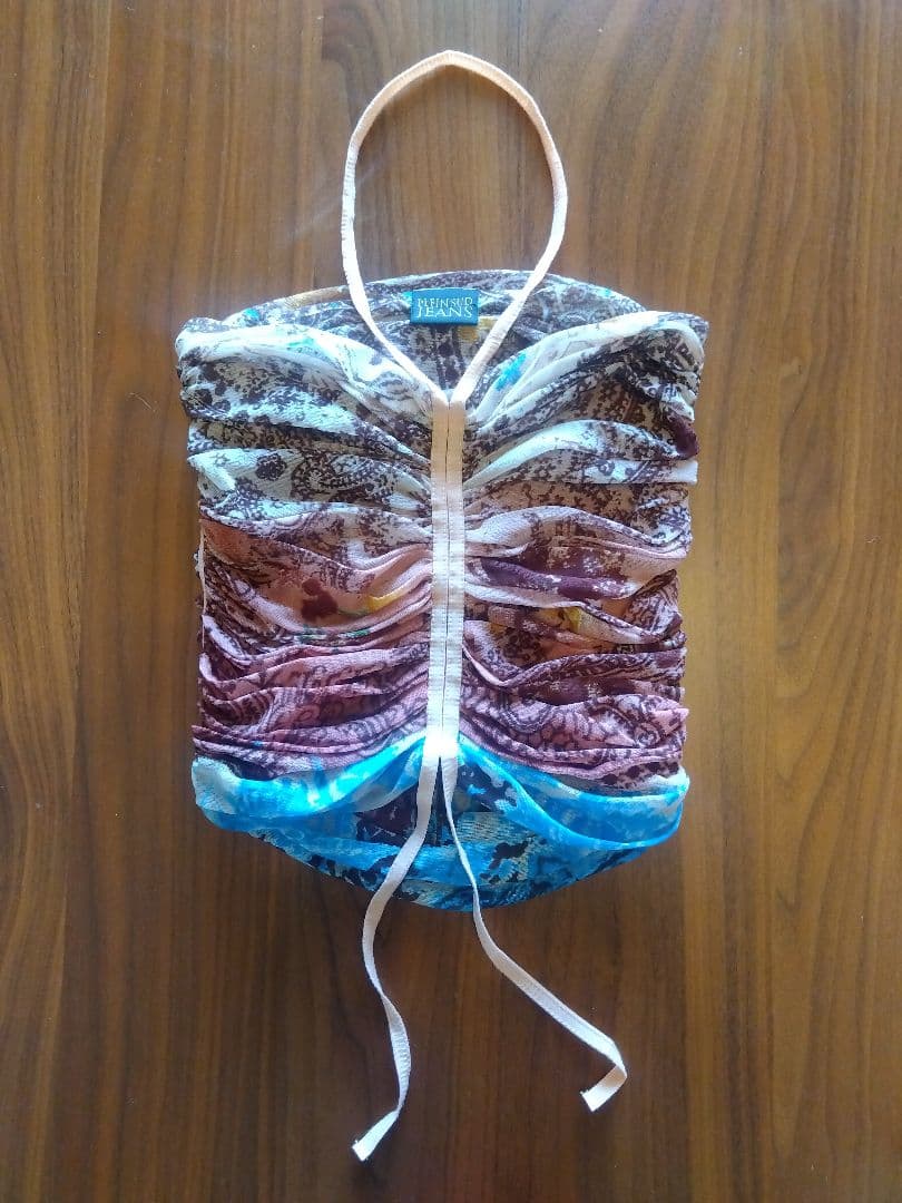 PLEIN SUD JEANS チューブトップ　　フランス製 クロスデザインチューブトップ | レディースギャルファッション通販