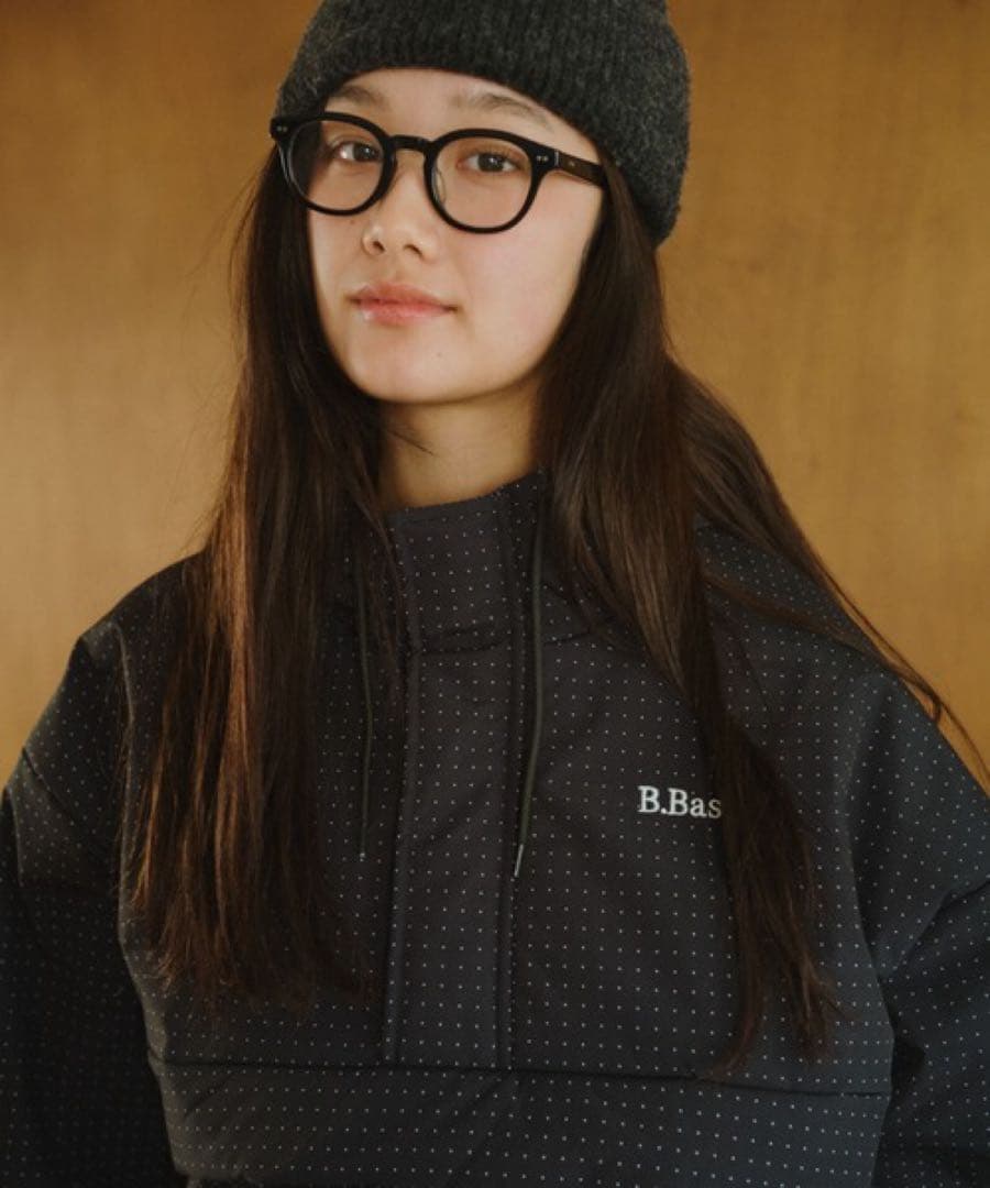 ファッション - B.Base ドット柄 パデットナイロンテックアノラック