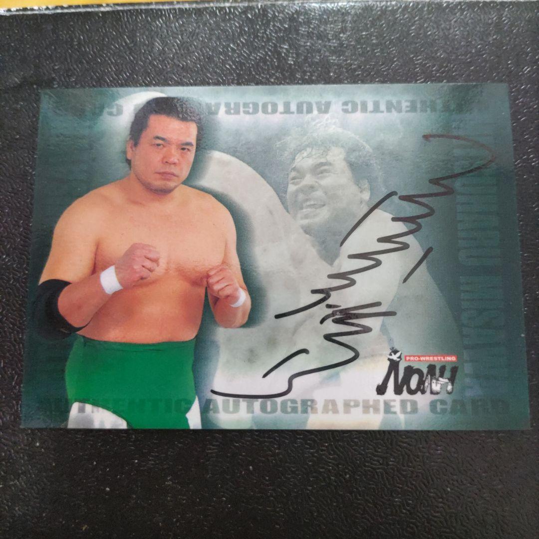 2001 さくら堂 プロレスリング・ノア 三沢光晴 直筆サインカード BBM