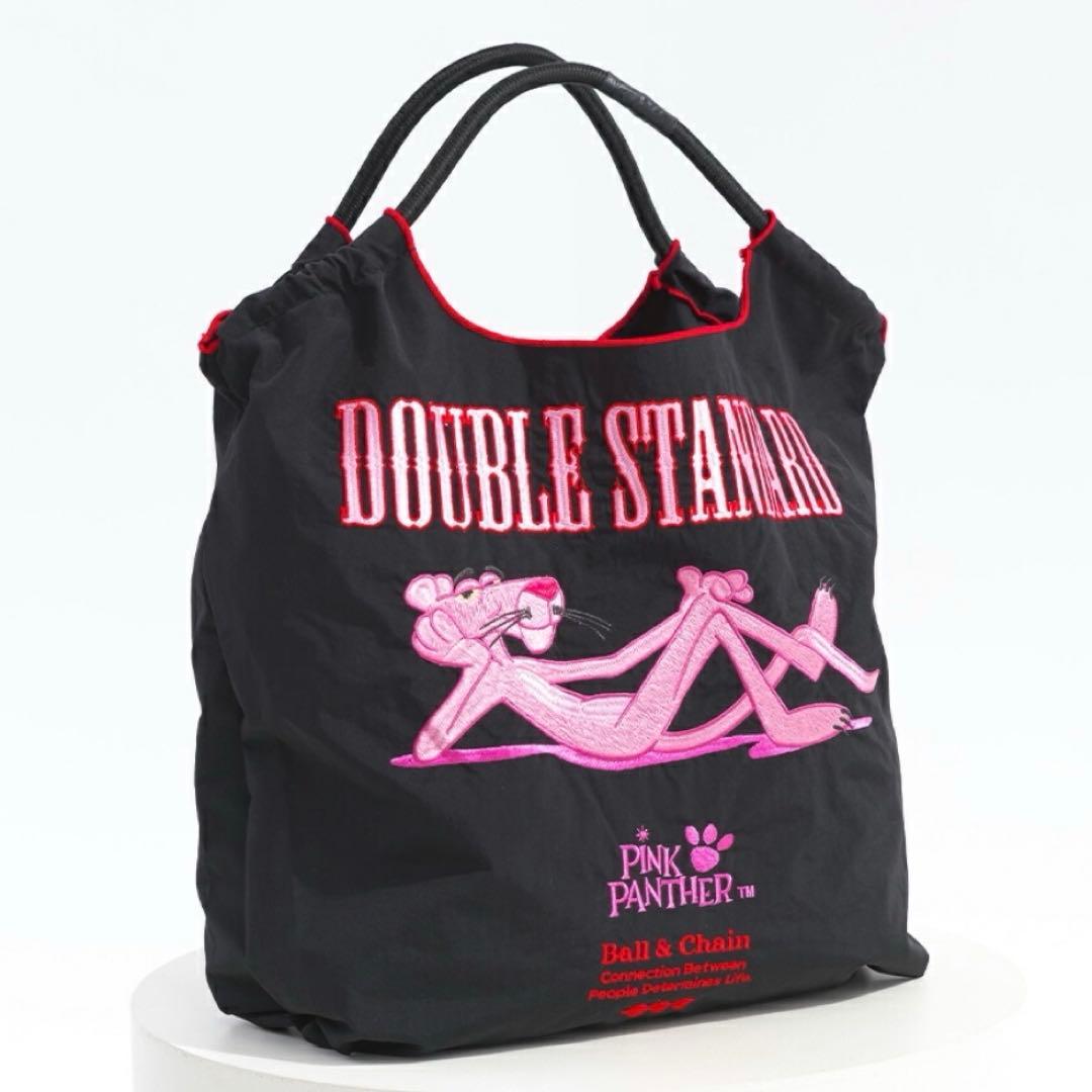 正規品 ボールアンドチェーン ピンクパンサー コラボ 刺繍 エコバッグ オシャレ 正規品 ボールアンドチェーン ピンクパンサー コラボ 刺繍 エコバッグ