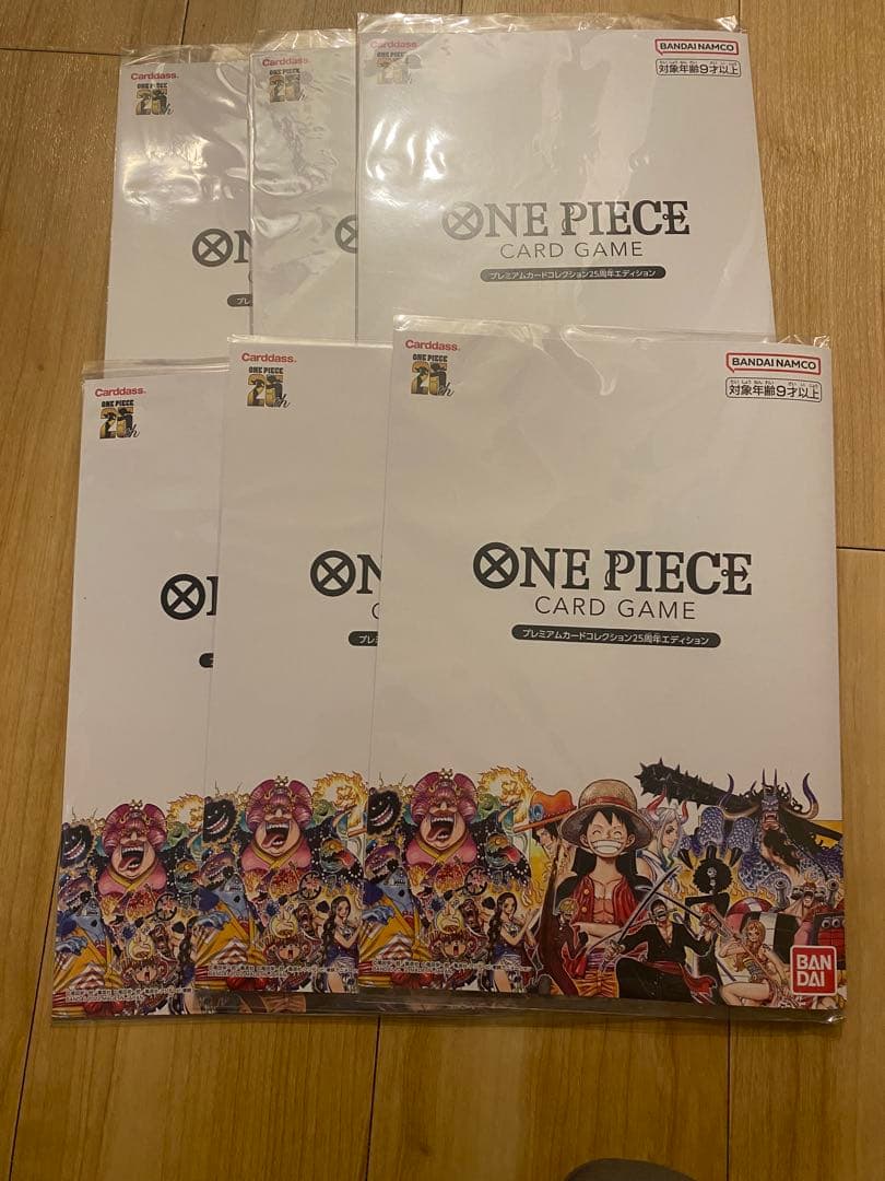 ワンピース　プレミアムカードコレクション25周年エディション　6個セット プレミアムカードコレクション-25周年エディション-【未開封BOX】{-}