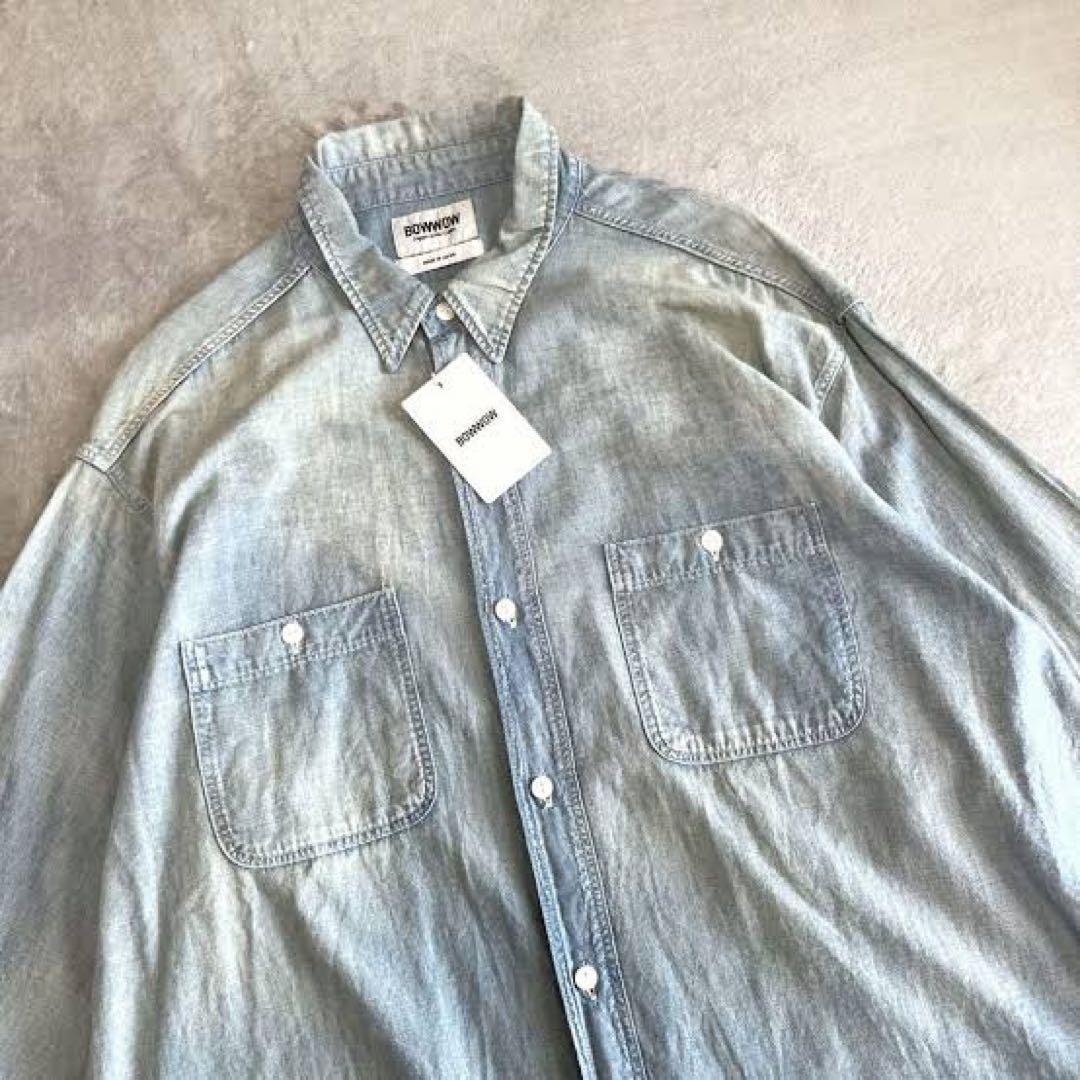 BOWWOW シャンブレーシャツ ヴィンテージ加工 XL デニムシャツ BOWWOW シャンブレーシャツ ヴィンテージ加工 XL デニムシャツ - メルカリ