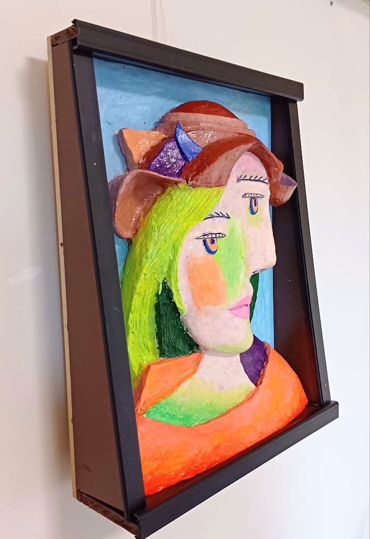 キュビスムの女の顔