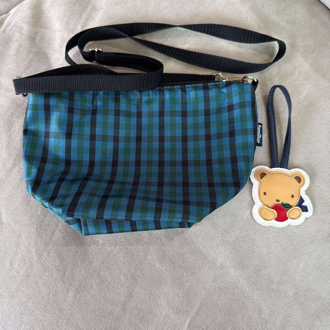 ファミリア　ポシェット　ブルー